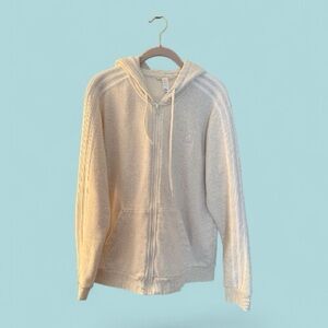 Adidas Cream Full zip Hoodie